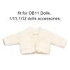 Lace Collar Sweater 1/11 1/12 Doll Mini Cardigans OB11 Doll Accessories Tops Handmade Knitted Sweater Casual Dress Clothes