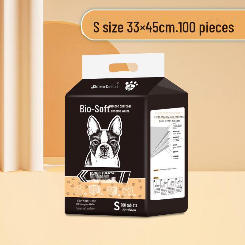 Windelunterlagen aus Bambuskohle für Hunde – Verdickte Einweg-Uriniermatten für Haustiere