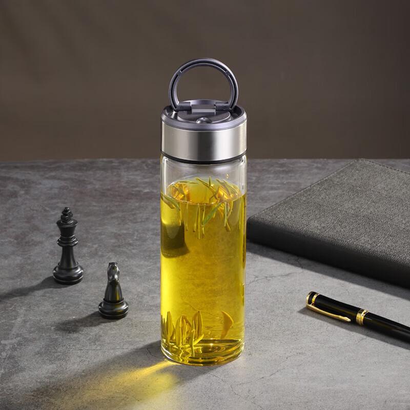 De Lu Man Portable High Borosilicate Glass Cup