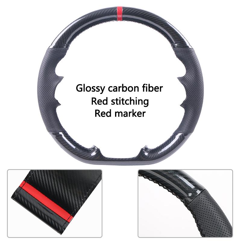 Carbon Fiber Car Steering Wheel Cover for Mercedes Benz A-Class W177 B-Class W247 C-Class W205 CLS-Class About 38cm
