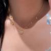 Star Full Diamond Rose Collarbone Chain Bracelet Star With Flower Necklace Light Luxury High-End Set