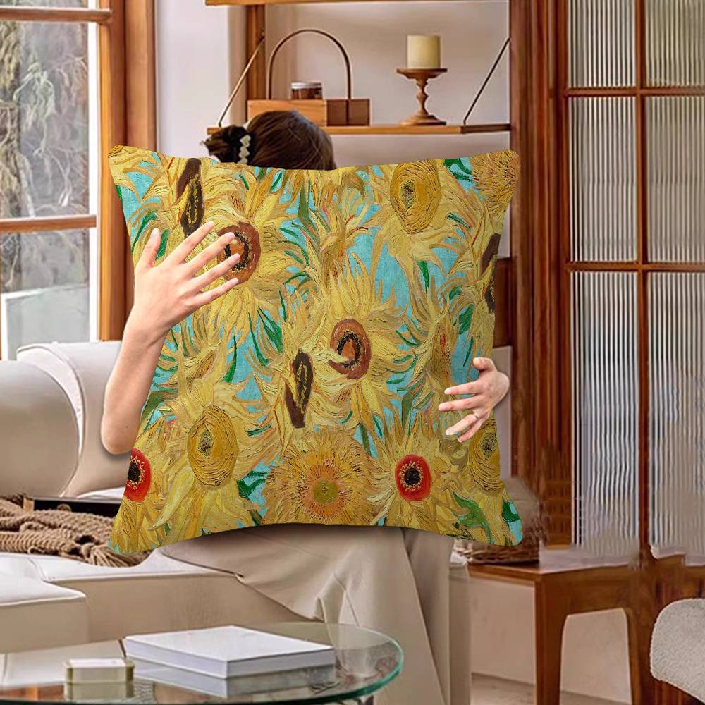Vintage Art Van Gogh Oil Painting Pillow Cover Design cushion Cover decor Holiday Decorati