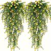 Cross-Border Eucalyptus Camellia Vine Fake Flower Wall Hanging Display