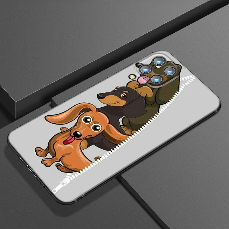Dachshund Dog Love Phone Case For Samsung Galaxy A21 A30 A50 A52 S A13 A22 A32 4G A23 A33 A53 A73 5G A12 A31 A51 A70 A71 A72