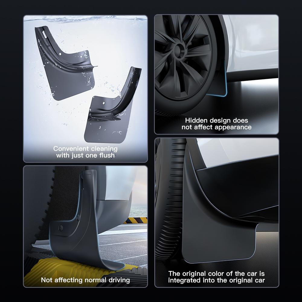 YZ Voor Tesla Model 3/Y/YL Highland Juniper 2021-2026 Voor Achterwiel Spatlappen Tesla Voor Achter Spatbord Beschermer Accessoires