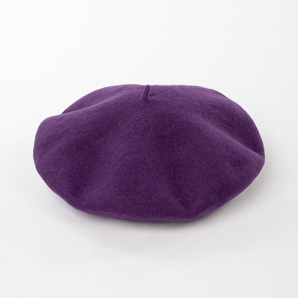 100% Wool Big Size XL 60cm Berets Women New 32cm Oversized Painter Hat Autumn Winter Female Warm Walking Cap Large Size Men Hat