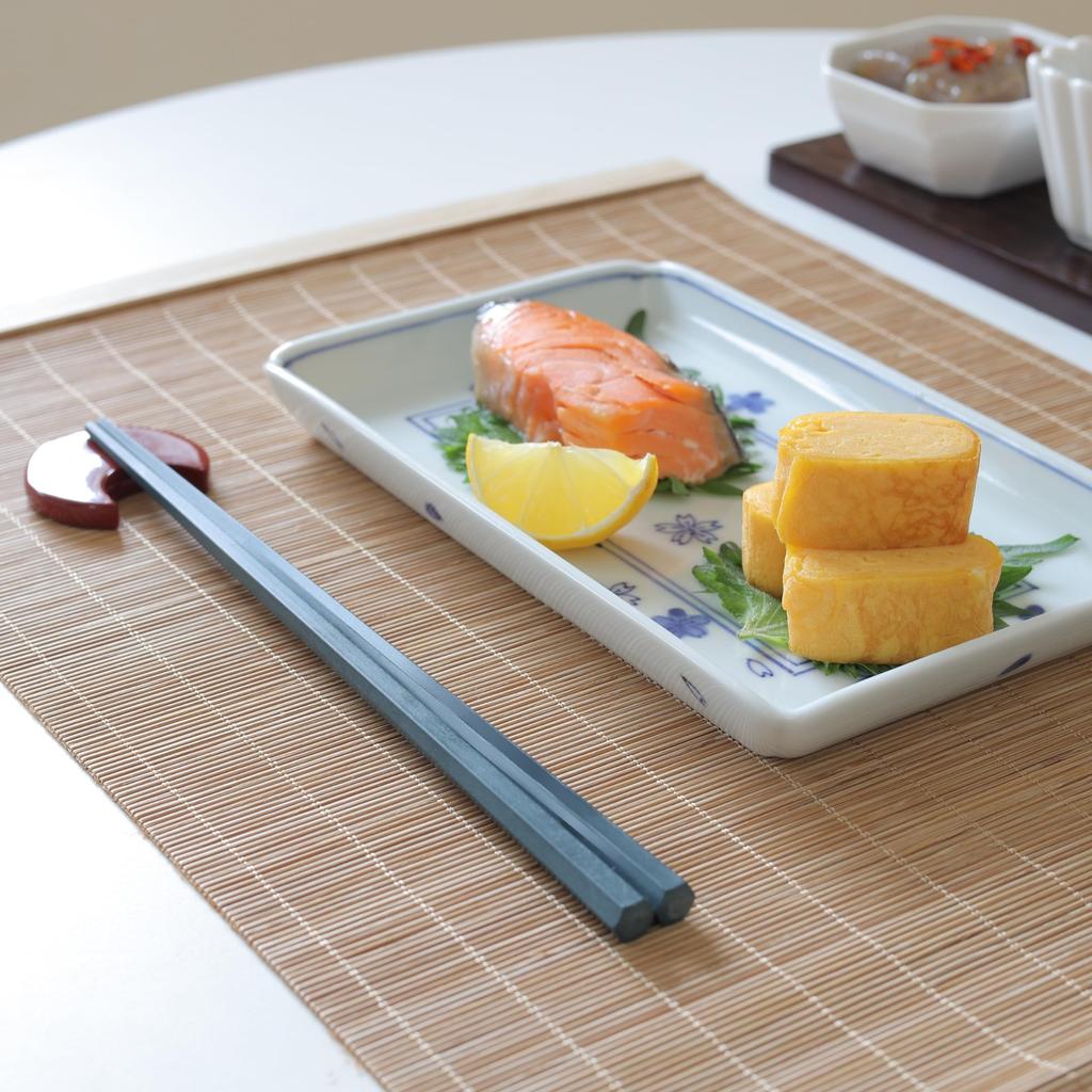 FlaColle Chopsticks for Long Stylish 23cm Hexagonal Chopstick Made in Japan Dishwasher For Family and Commercial Use [Heat-Resistant (220°C) Use] Set,