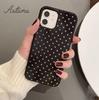 Mega Polka Dots Black White Phone Case for iPhone 11 12 13 14 Pro Max Mini X XR XS SE 2020 6S 7 8 Plus Samsung S21 S22 Shell