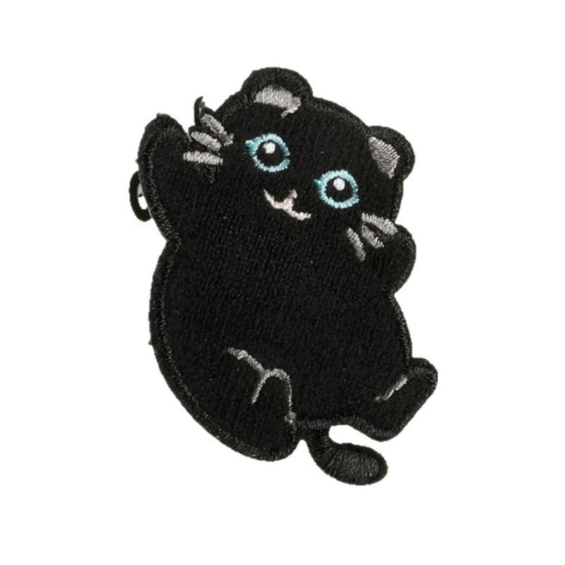 8 Pcs Cartoon Animal Embroidered Patches Cats Iron on Patches Clothing Patches Kitten Sewing Patches for Clothes Bag