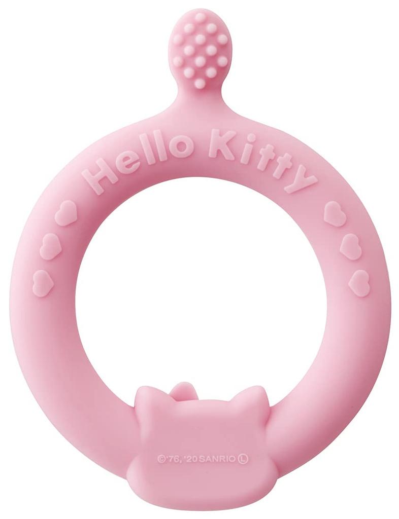 Skater Silicone First Toothbrush for Baby Gentle on Hello Kitty and Teeth, Gums, Sanrio, BSLH-A