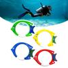 4 Stück Tauchspielzeug für Kinder Unterwasser-Tauchringe Tauchspielzeug Poolringe für Kinder Unterwasserspiel und Tauchtraining
