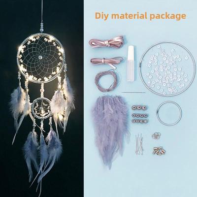 Dreamcatcher DIY Kit: Handmade Wind Chime Ornaments, Perfect Creative Birthday Gifts for Girlfriends & Classmates.