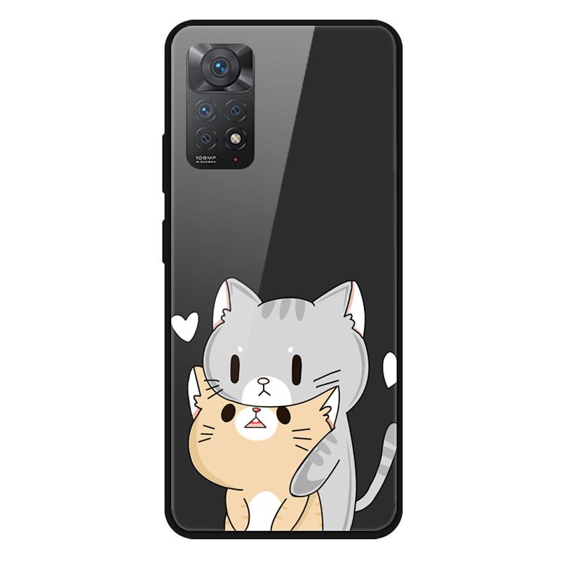 Fashion Glass Cover For Xiaomi Redmi Note 10 / Note 11 / Note 12 Case Tempered Glass Covers for Xiaomi Redmi Note 12 4G Case