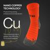 Deodorant Nano Copper Sports Socks for Men Antibacterial Basketball Climbing Sock Summer Compression MTB Cycling Bicycle Running