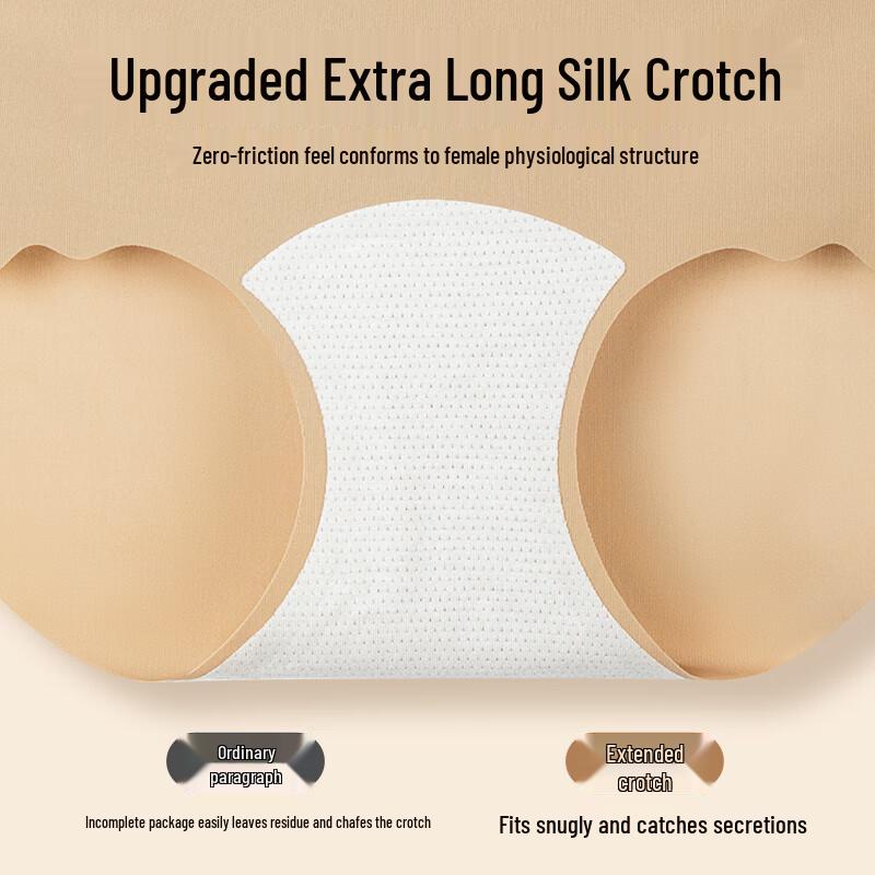 Sang Le Ya Women's Silk Crotch Antibacterial Seamless Briefs 6-Pack