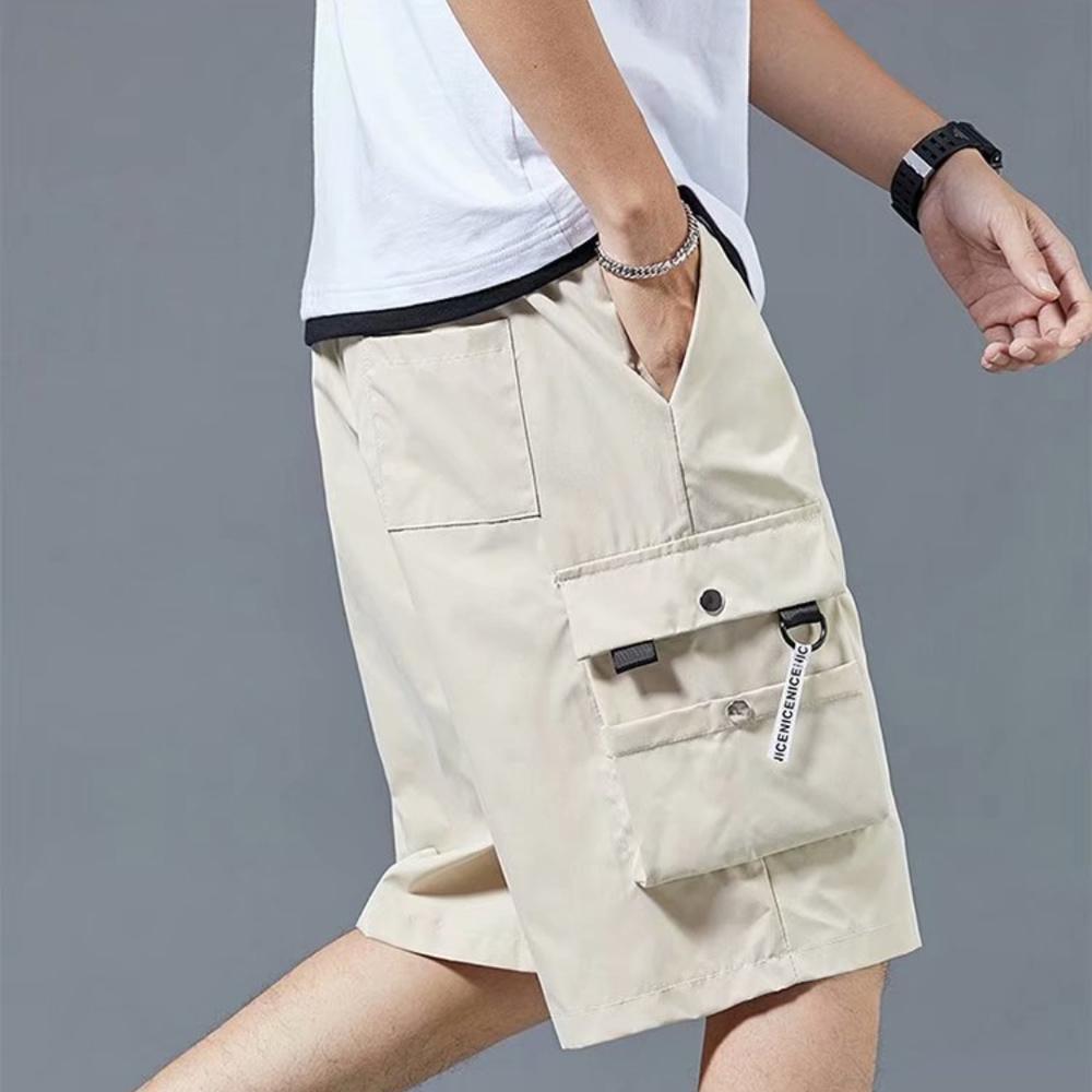 Men Shorts Outdoor Wear-Resistant Cargo Shorts Quick Dry Multi-pocket Plus Size Bottoms