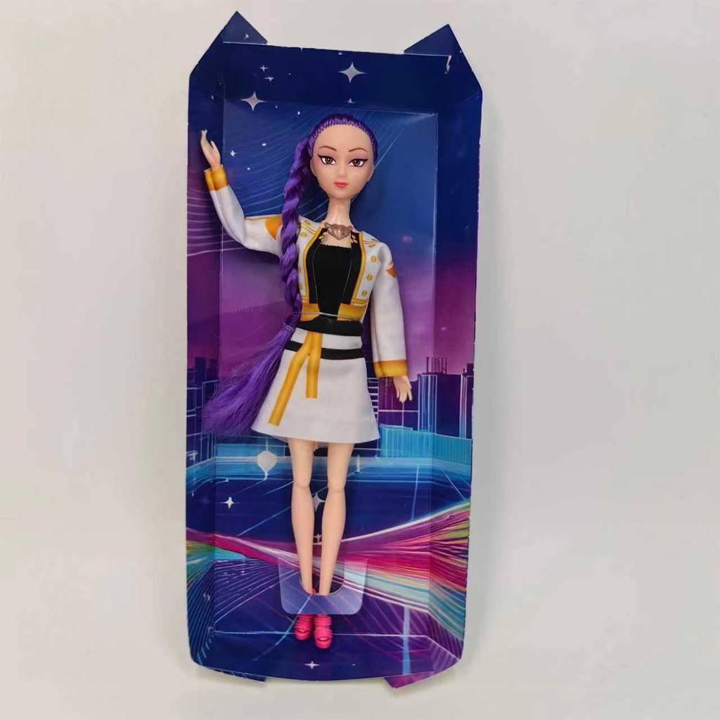 Demon Avcısı K-POP Kız Grubu Bebekleri: Müzikli Işıklı Peluş Figürler