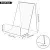 6pcs Transparent Display Stand, Acrylic Office Bookshelf Display Stand, Photo Frame, Brochure, Art Piece, Postcard Display Stand