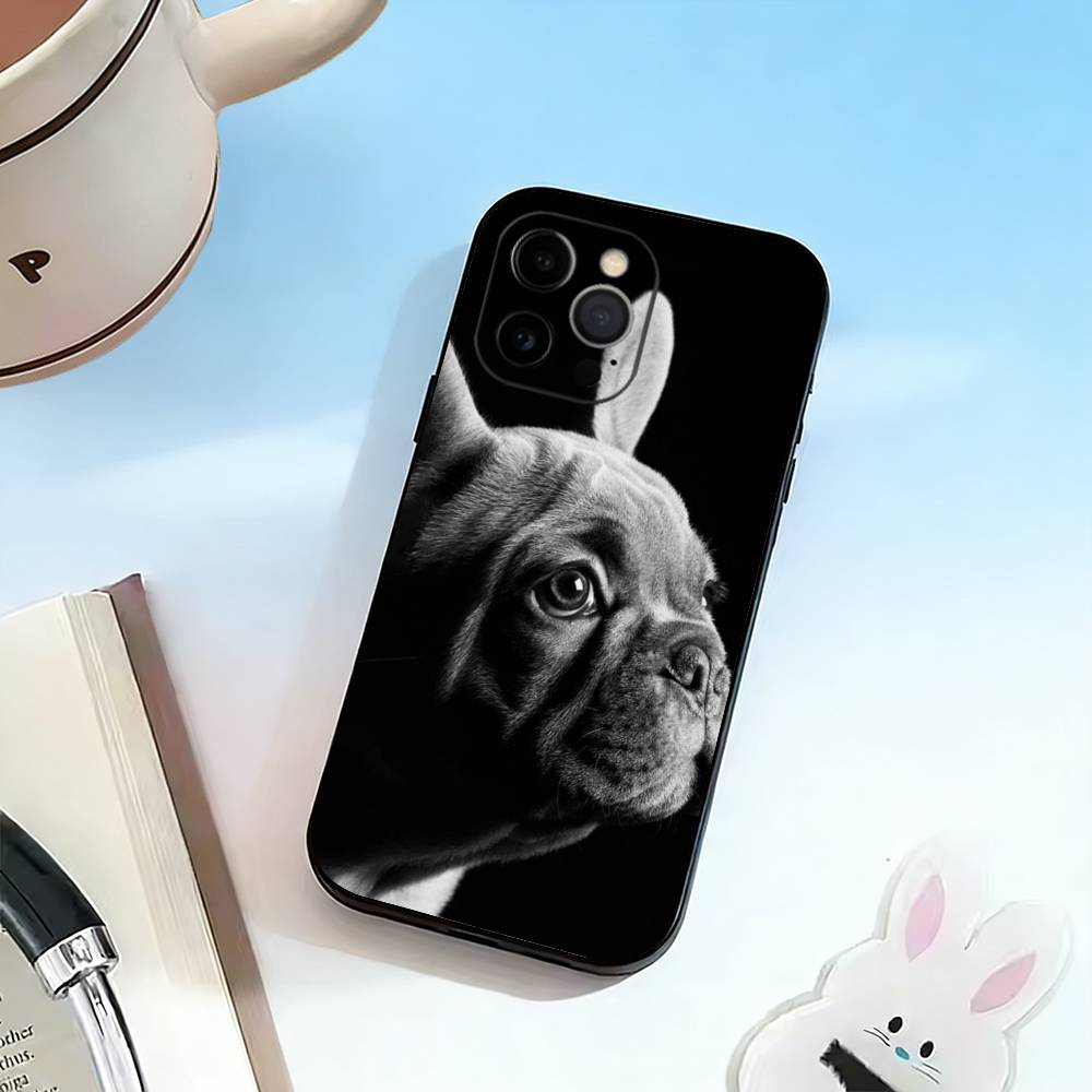 French Bulldog Dog-DG  Phone Case For iPhone 17, 16,15,14,13,12,11 Plus,Pro Max, Others Soft Black Cover