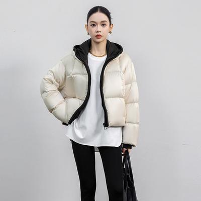 Winter New Short Hooded Puff Cotton Jacket for Women Thickened Bread Casual Jacket