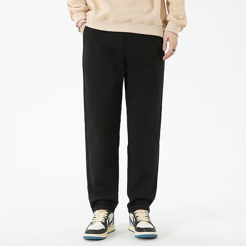 Yu Lang Gong Wu Men's Fleece Lined Thermal Casual Pants