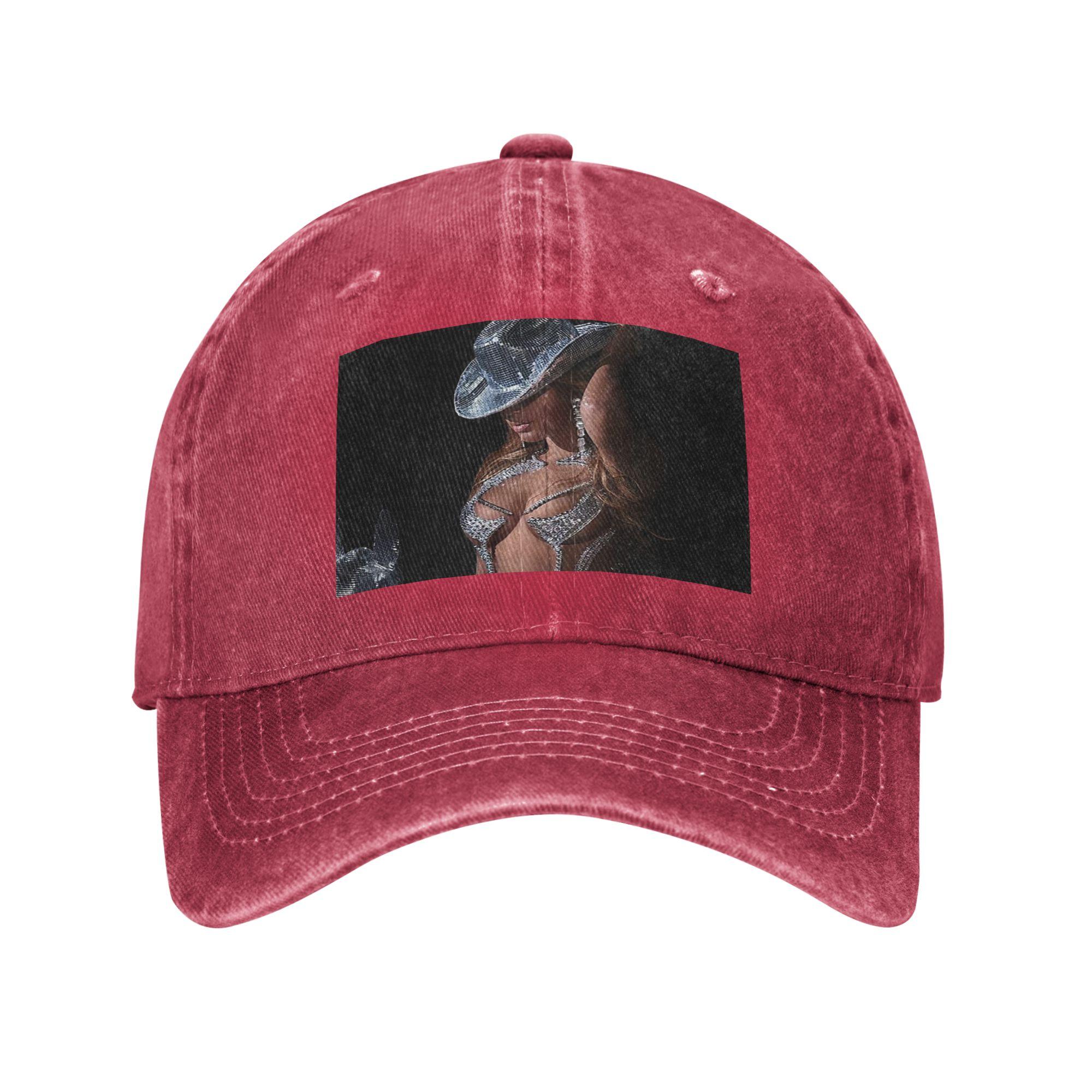 Bey My House Singer Beyonce Renaissance Tour Baseball Caps Snapback Denim Hats Adjustable Casquette Sports Baseball Cowboy Hat One Size