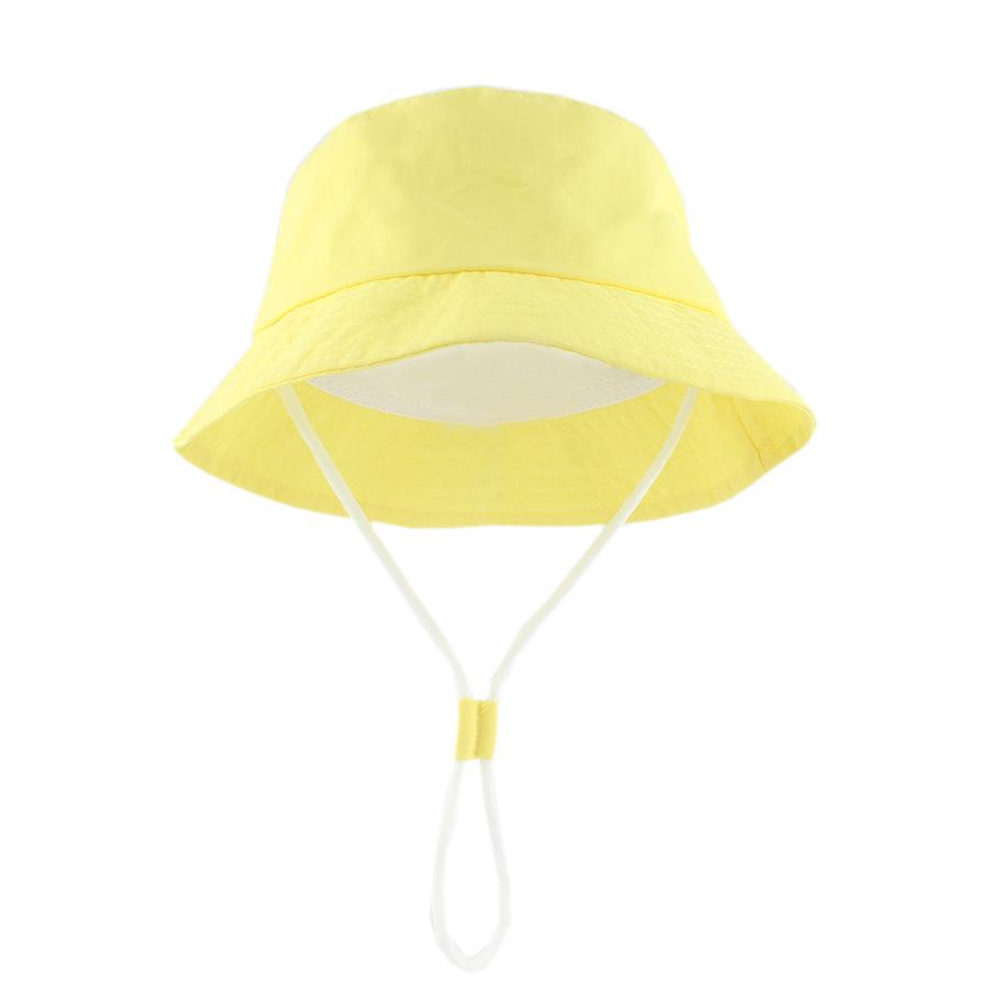 2026 Dziecięcy Kapelusz Przeciwsłoneczny: Szybkoschnący, Oddychający, Kapelusz Bucket na Plaże Wiosna/Lato, Jednolite i Makaronikowe Kolory dla Dzieci w Wieku 0-3 Lat