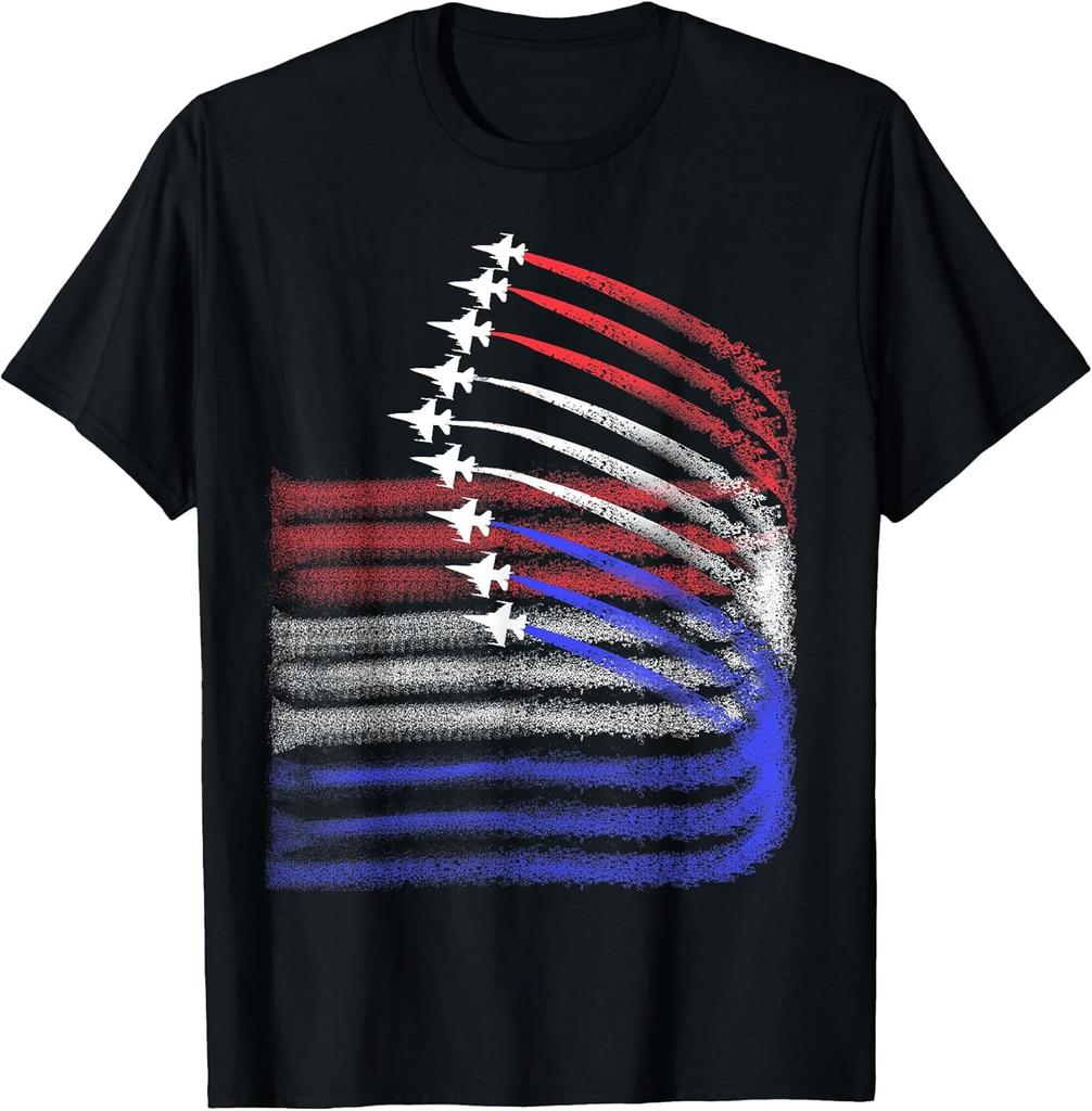4th Of July Jet: American Flag Patriotic USA Funny Cotton Tee - MADE IN USA