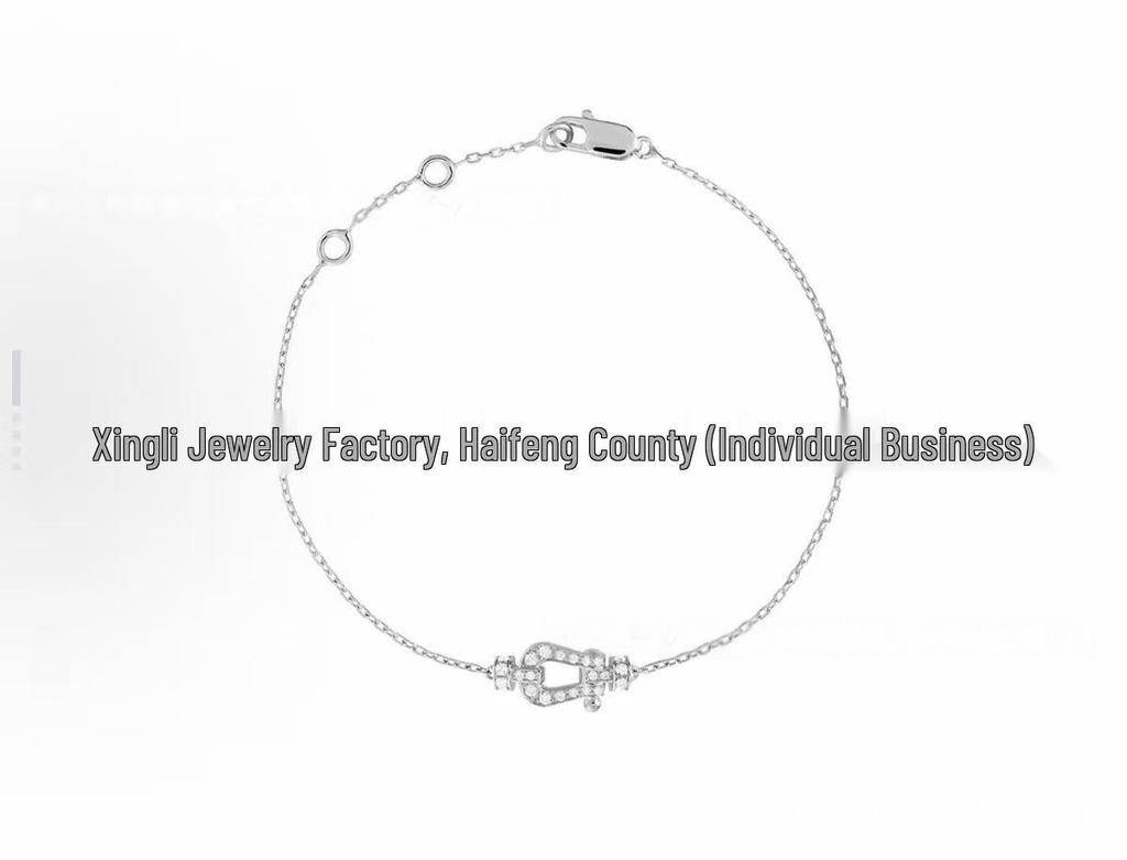 Fred Horseshoe Pendant Necklace In 18K Rose Gold, Full Diamond Clavicle Chain for Women