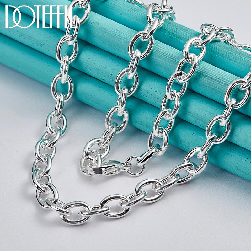 925 Sterling Silver Řetízek 18palcový svatební večírek módní šperkový náhrdelník