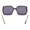 TF Spiegelbeine Colorblock Design Metall Quadratische Sonnenbrille Unisex Sonnenbrille Gold FT1039F-05D
