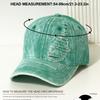 New Men's and Women's Couples Personalized Ripped Baseball Cap Washed Denim Curved Brim Duck Tongue Sun Hat Outdoor Travel