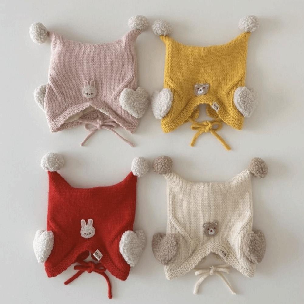 Cute Winter Baby Crochet Hat Cold-Resistant Kids Ear Protection Hat  Winter Season