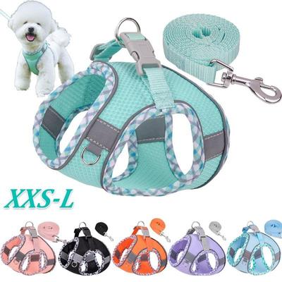 Articoli per animali domestici Guinzaglio per cani Gilet Guinzaglio per cani Estivo Traspirante Cani di piccola e media taglia Pettorina riflettente