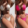 2024 European & American Sexy Lace-Up Halter Bikini Swimsuit