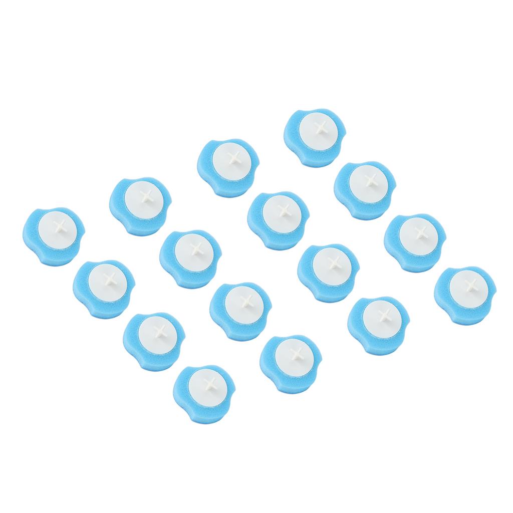 16pcs Toilet Brush Replace Heads Disposable Water Soluble Cleaner Toilet Brush Refills for Bathroom