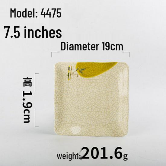 A5 Melamine Restaurant Tableware: Creative Plastic Fast Food & Cold Dish Plate for Hot Pot and Household Use
