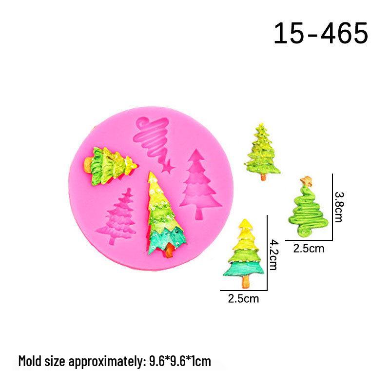 Christmas Snowflake Tree & Reindeer Fondant Cake Molds Set