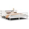 VidaXL Bunk Bed Without Mattress White 200x200 Cm Solid Pine Wood, Bed, Bedroom Furniture, Bed with Storage, 3322212