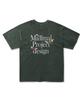 MINIMALPROJECT Helvetica Pigment Short Sleeve T-Shirt Mst165 [Bluegreen]