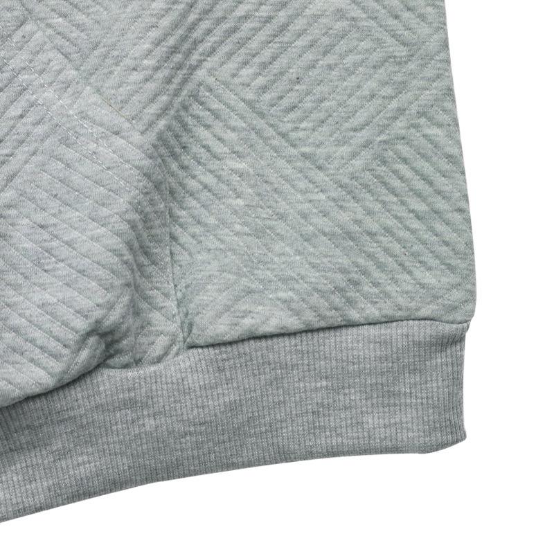 Women's Autumn/Winter 2026 Color Block Polo Collar Hoodie - Casual Simple Style Pullover