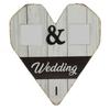 Wood Wedding Picture Frame Key Hook Wall Hanging Decoration Love Gifts Photo Holder