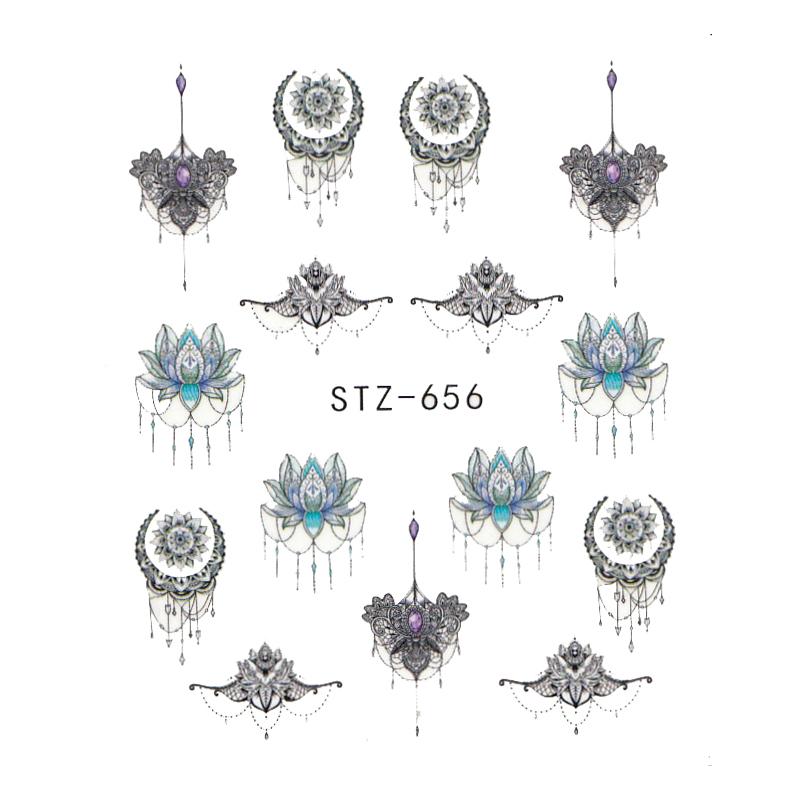 1 lapos vízáteresztő körömmatrica matrica körömdíszítés virág pillangó kaktusz levél geometria