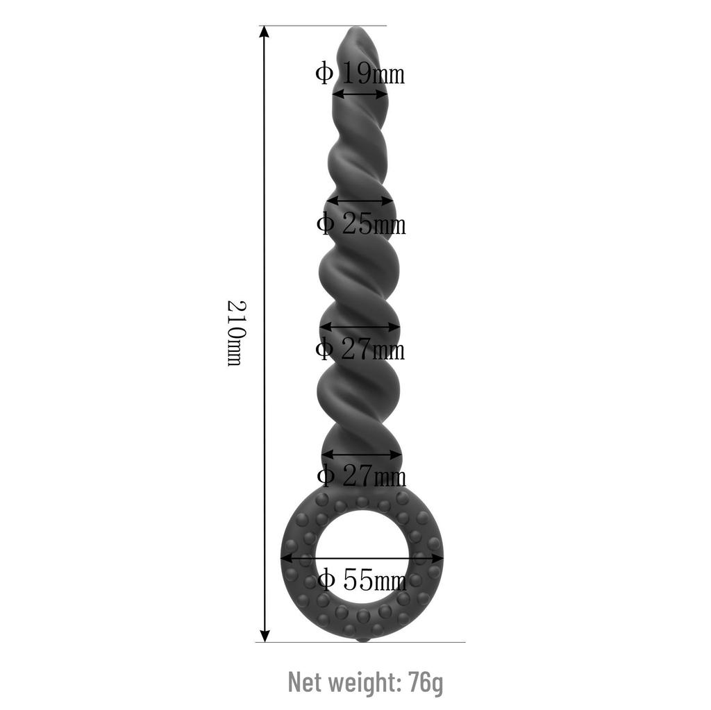 Rear Pull Ring Bead Anal Dilator for Female Masturbation and Deep Insertion