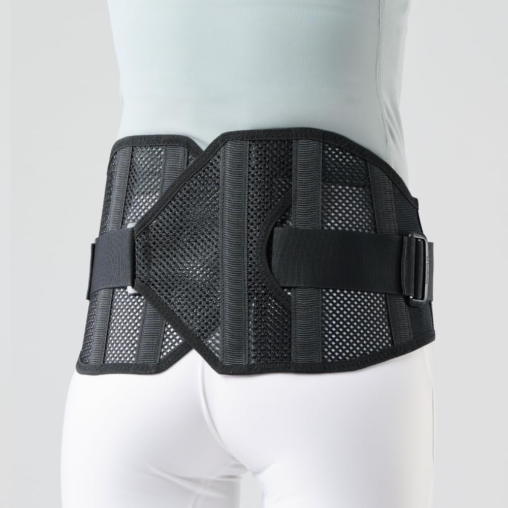 Bonbone Pro Hard Slim 2024 Model, Black, Size L, Waist Corset, Supporter, Waist Belt, for Fixing the Lower Back