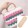 Fondo Ovale Lungo Per Borsa Lavorata a Maglia Accessori Borse in Pelle PU Base per Borsa a Mano Fatto a Mano Con Fori Colore Solido Fai da Te Fondo per Borsa all'Uncinetto