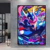 Canvas Prints Pokemon Greninja Classic Anime Posters Wall Art High Definition Images Modern Home Living Room Decor Children Gift