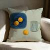 Colorful Quiet Beauty Pillow Case Linen Pillow Covers Cover For Couch Living Room Bench Patio Floor Linen Home Decor