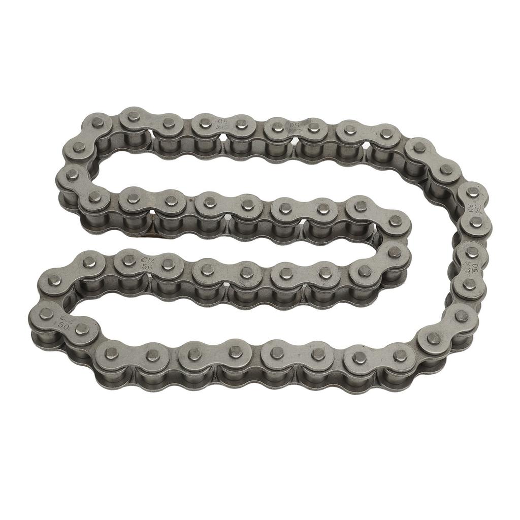 Drive Chain High Strength Low Noise Wear Resistant 48 Links Chain Replacement for Sunl 150cc 250cc Go Kart