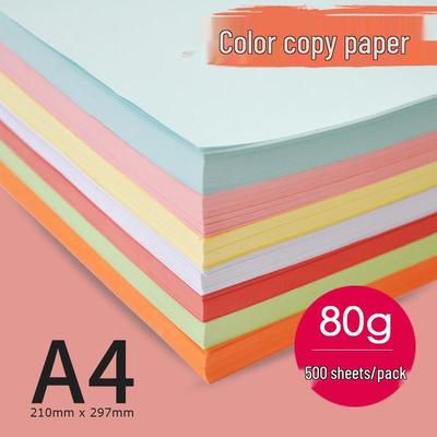 A4 80g Farbkopiierpapier A3/A5 Karton: Rot, Orange, Gelb, Grün, Blau zum Drucken und Basteln